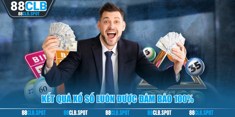 Kết quả xổ số luôn được đảm bảo 100%